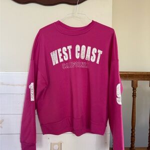 Women's Pink West Coast California Sweatshirt